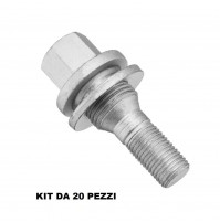 20 Bulloni e dadi ruote bullone PIATTO,PEUGEOT CITROEN M12X1.25-L 36mm,CH 17