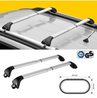 BARRE PORTATUTTO Dacia DUSTER (2010-2012) RAILING PICCOLO NORDRIVE IN ALLUMINIO