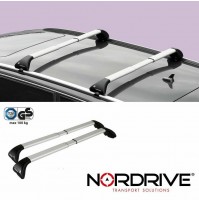 BARRE PORTATUTTO NORDRIVE SNAP ALU AUDI Q7 2006-2015 PROFILO INTEGRATO.