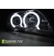 FARI ANTERIORI XENON ANGEL EYES 3D CHROME BMW E46 04.03-06 COUPE CABRIO 