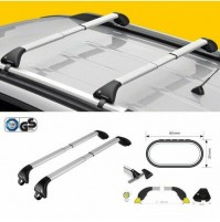 NORDRIVE SNAP ALU Barre Portatutto Portapacchi Bmw X7 (G07)-Railing dal 03/2019