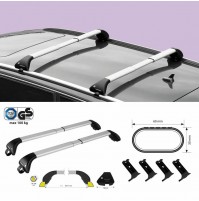 NORDRIVE SNAP ALU Barre Portatutto Portapacchi per SKODA ROOMSTER - 2006-2015.